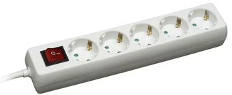 Зарядное устройство Bellight  Pagarinātājs Bellight 5 sockets 3m White