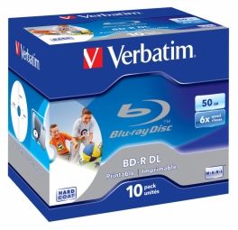 Server - Other Accessories Verbatim  Matricas BD-R Verbatim 50 GB 6x Dual Layer Wide Printable No ID 10 Pack Jewel