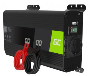 Charger Green cell  Strāvas pārveidotājs Green Cell PRO 12V to 230V 500W/1000W Pure sine wave