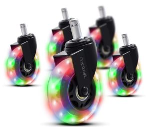 Muu arvutitarvik Trust  Riteņi datorkrēslam Trust GXT701 RGB LED
