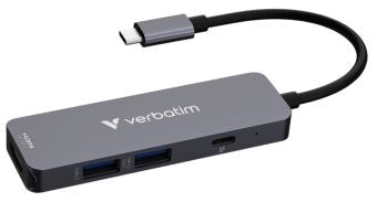 Контроллер Verbatim  Dokstacija Verbatim USB-C Essentials Multiport Hub 4 Port