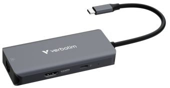 Controller Verbatim  Dokstacija Verbatim USB-C Essentials Multiport Hub 6 Port RJ45