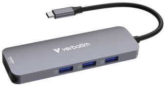 Kontroller Verbatim  Dokstacija Verbatim USB-C Pro Multiport Hub 8 Port