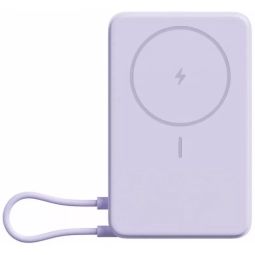 Väline aku Xiaomi  Ārēja baterija Xiaomi 10000mAh Violets Magnetic integrēts USB Type-C bezvadu