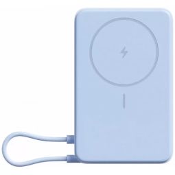 Väline aku Xiaomi  Ārēja baterija Xiaomi 10000mAh Ice Blue Magnetic integrēts USB Type-C bezvadu