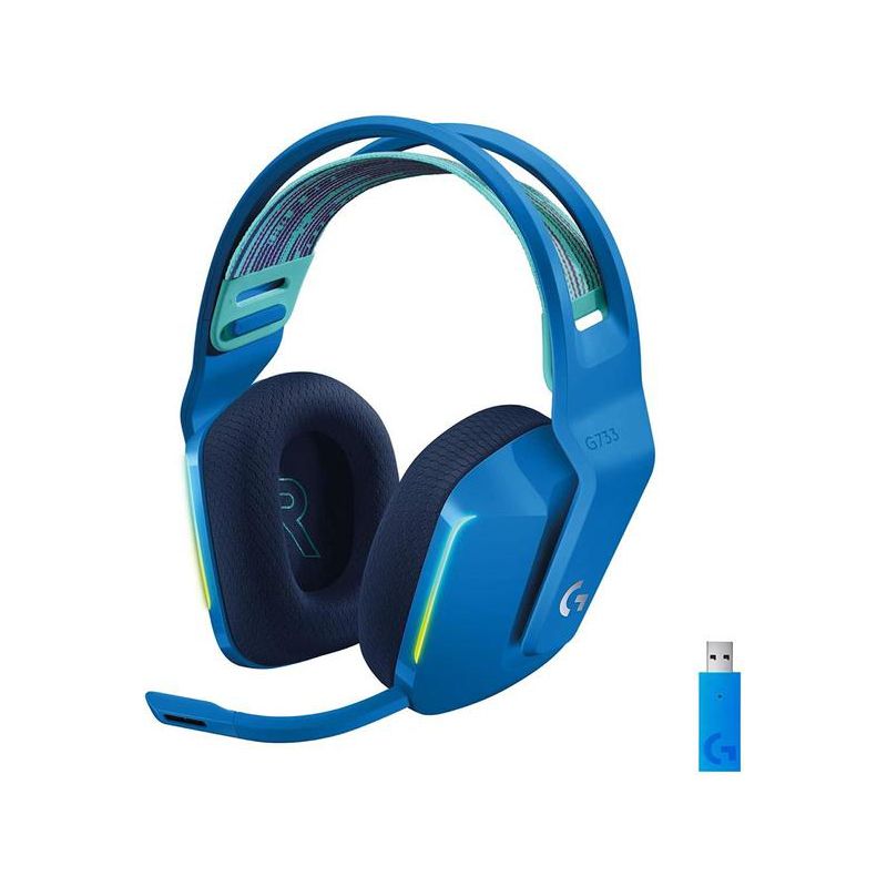 Juhtmevabad kõrvaklapid Logilink  Logitech Lightspeed Gaming Headset G733 blue