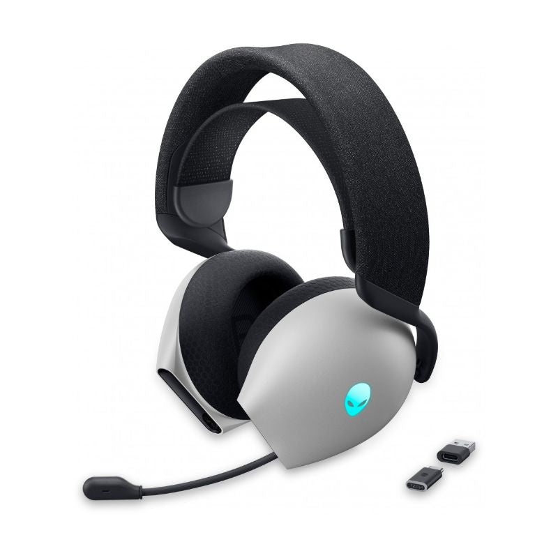 Wireless headphones Dell  Alienware Dual Mode Wireless Gaming Headset - AW720H (Lunar Light)