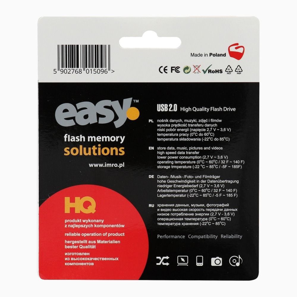 Memory cards Imro  IMRO pendrive EASY (ECO) 64GB USB2.0