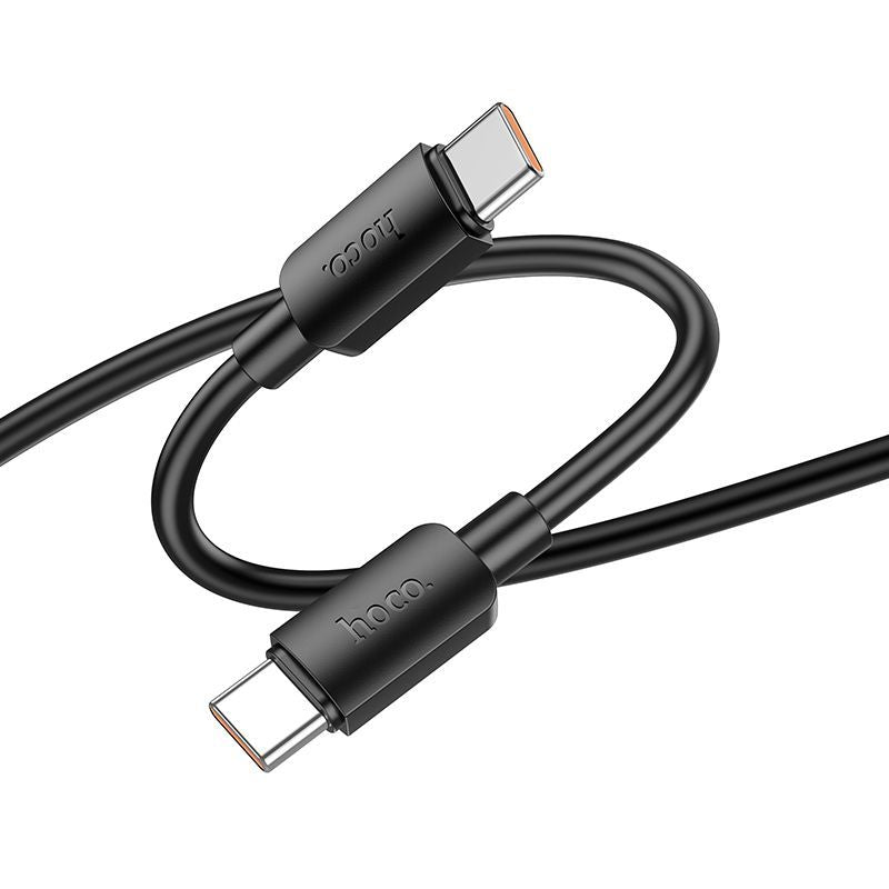 Кабель Hoco  Cable USB C to USB C Hoco PD 6A 100W 1 m X96 black