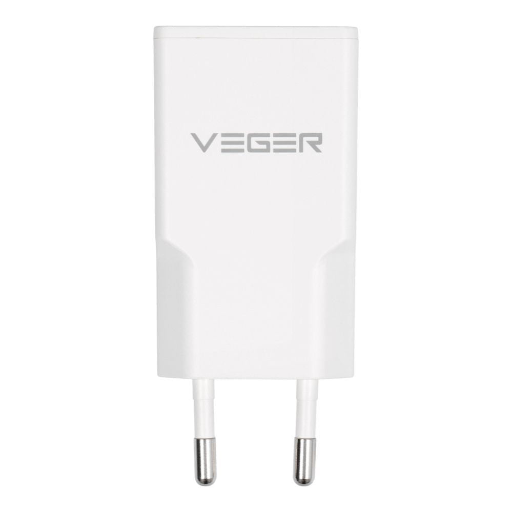 Adaptrid Veger  Phone charger VEGER USB A + USB C QC PD 30W 30W1A1C white