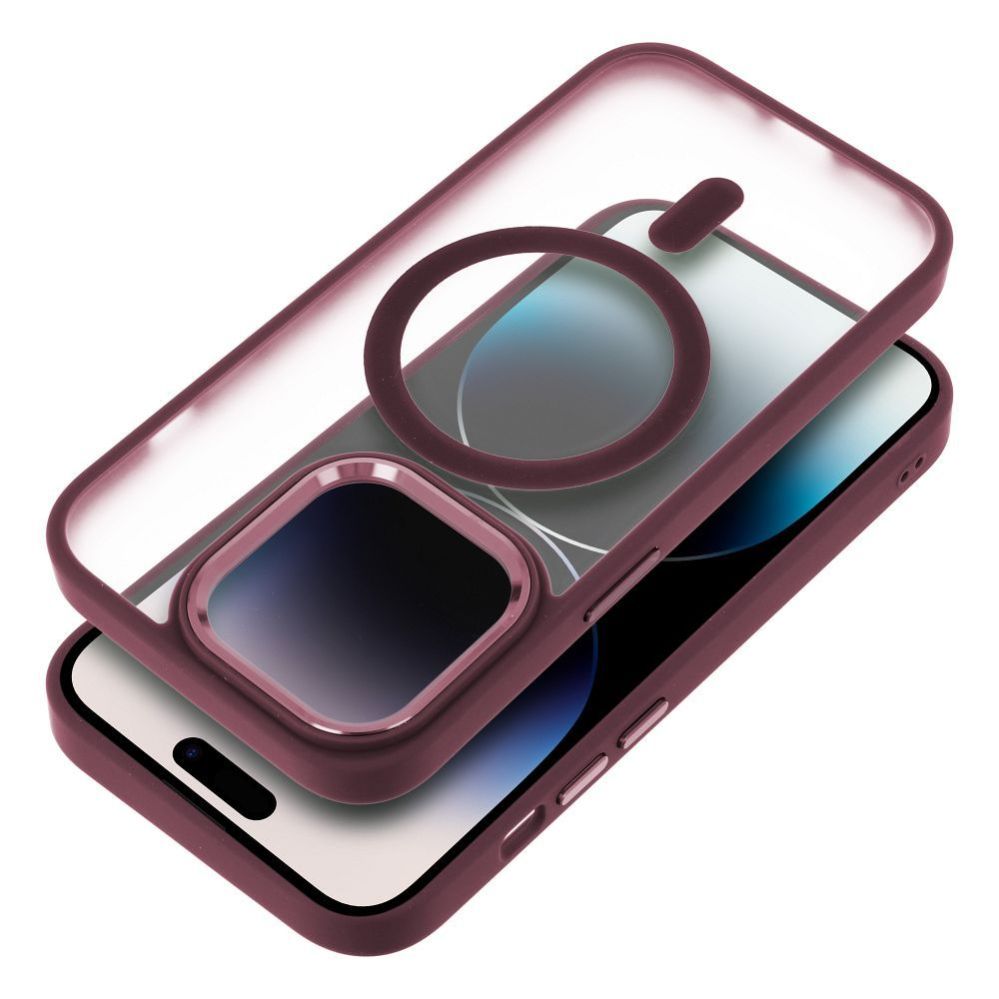 Back panel cover OEM - Case for iPhone 17 PRO MAX Matte Mag Cover compatible with MagSafe red