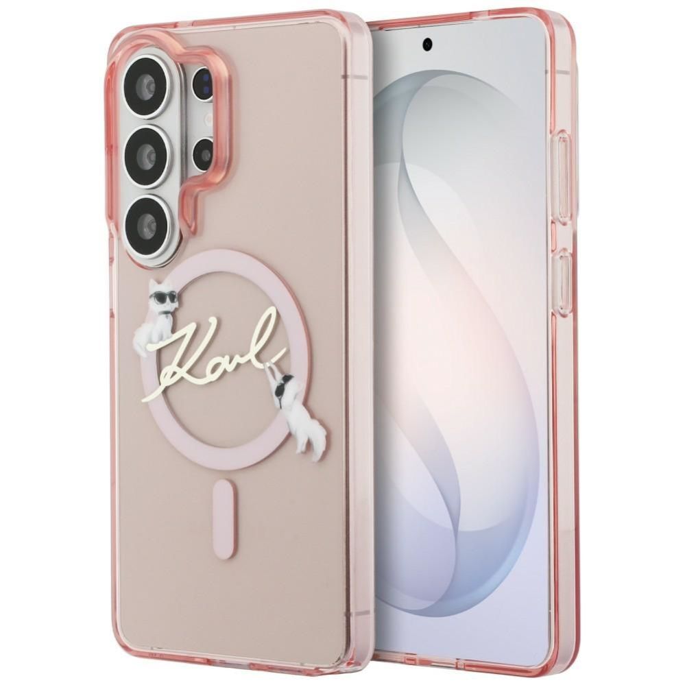 Tagakaaned Karl Lagerfeld  KARL LAGERFELD case for SAMSUNG S26 Ultra KLHMS26L5HKSCAP (Magnetic IML KC Script) pink