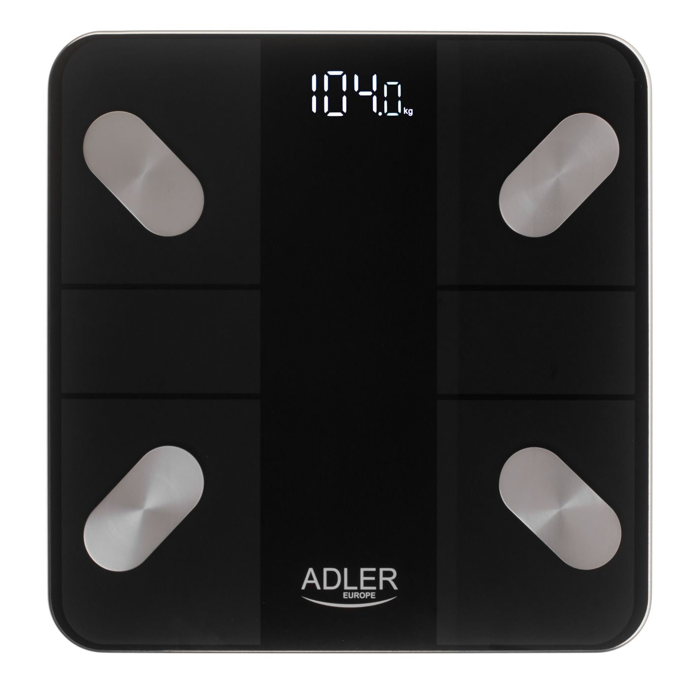 Напольные весы Adler  Smart Bathroom Scale | AD 8186b | Maximum weight (capacity) 180 kg | Accuracy 100 g | Body Mass Index (BMI) measuring | Black