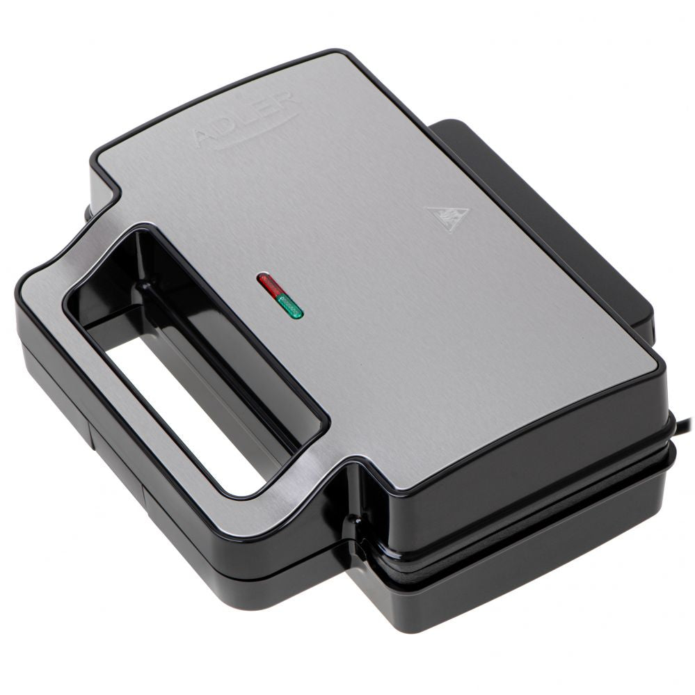 Тостер Adler  Sandwich maker 2 in 1 | AD 3073 | 1000 W | Number of plates 2 | Stainless Steel/Black