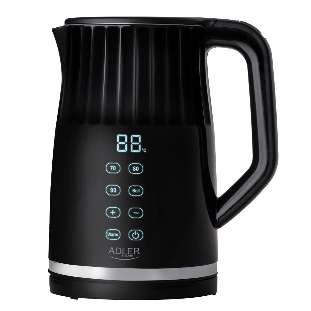 Veekeetja Adler  Kettle with LED display | AD 1350 | Electric | 2200 W | 1.7 L | Stainless Steel | 360° rotational base | Black
