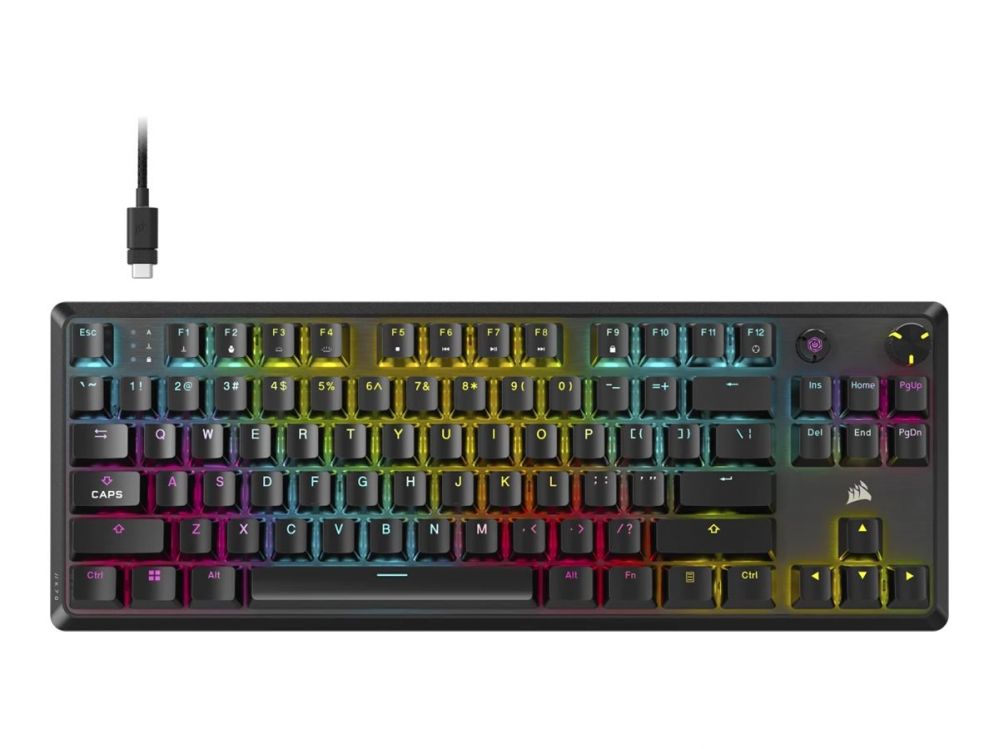 Arvuti klaviatuur Corsair  K70 CORE TKL | Tenkeyless Mechanical Gaming Keyboard | Wired | NA | Black | 0.973 g | MLX RED