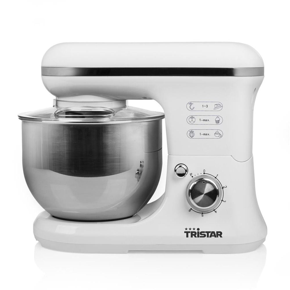 Mikserid ja blenderid Tristar  Kitchen Machine | MX-4817 | 1200 W | Number of speeds 6 | Bowl capacity 5 L | White