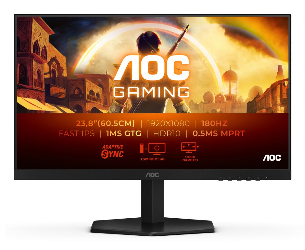 Монитор AOC  24G42E | 24 " | IPS | FHD | 16:9 | 180 Hz | 1 ms | 1920 x 1080 pixels | 300 cd/m² | HDMI ports quantity 1 | Black