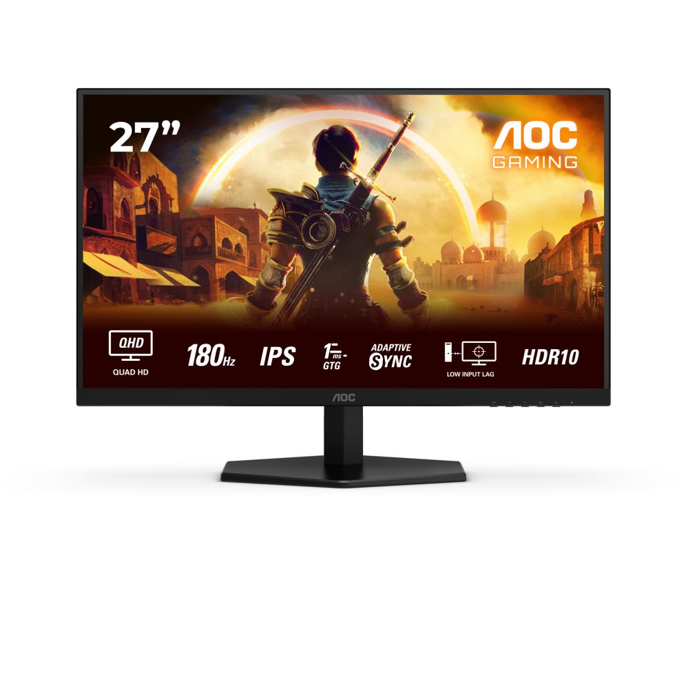 Монитор AOC  Q27G42XE | 27 " | IPS | QHD | 16:9 | 180 Hz | 1 ms | 2560 x 1440 pixels | 300 cd/m² | HDMI ports quantity 2 | Black