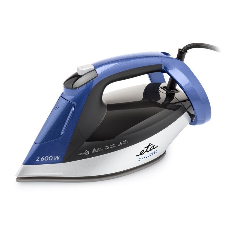 Triikrauad ETA  Steam Iron | 227690000 Chloe | Steam Iron | 2600 W | Water tank capacity 350 ml | Continuous steam 40 g/min | Silver/Blue