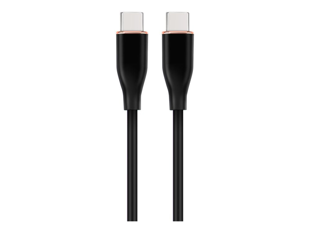 Charger Cablexpert  Premium Silicon Type-C Power Delivery (PD) Charging and Data Cable, 1.5 m | CC-USB2S-CMCM-1.5M-BK