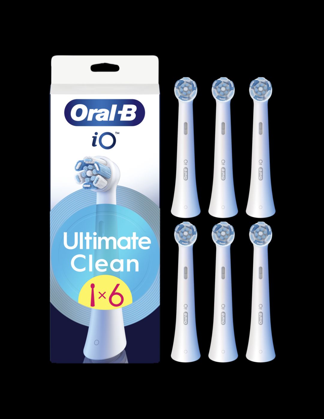 Зубная щётка Oral-B  Replaceable toothbrush heads | iO UltimateClean | Heads | For adults | Number of brush heads included 6 | White