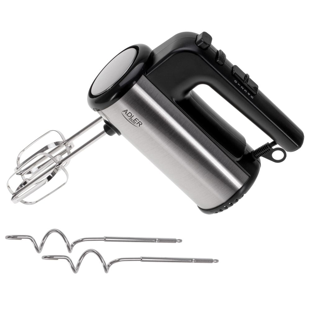 Mikserid ja blenderid Adler  Hand mixer | AD 4232 | Hand Mixer | 900 W | Number of speeds 5 | Turbo mode | Black/Stainless Steel