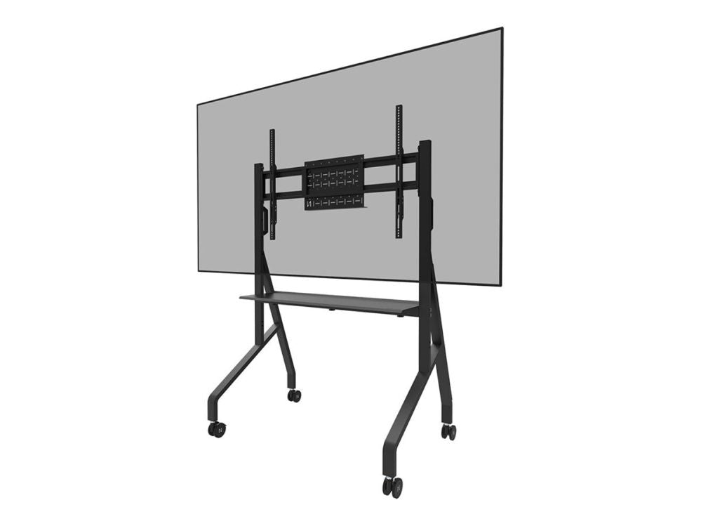 Teleri kinnitus NEOMOUNTS  MOVE Go FL50-525BL1 TV trolley - 55-86" - max 76 kg - manual h 106-136 cm - VESA 100x100-900x600 - incl. hardware shelf - lockable