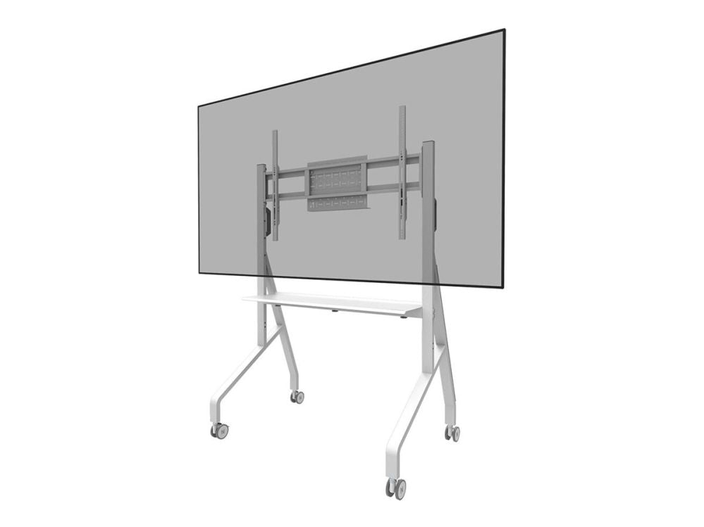 Кронштейн для телевизора NEOMOUNTS  MOVE Go FL50-525WH1 TV trolley - 55-86" - max 76 kg - manual h 106-136 cm - VESA 100x100-900x600 - incl. hardware shelf - lockable