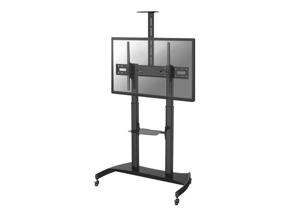 Teleri kinnitus NEOMOUNTS  PLASMA-M1950E TV trolley - 60-100" - max 100 kg - manual h 134-166 cm - VESA 200x200-1000x600 - incl. cam/hardware shelf - black