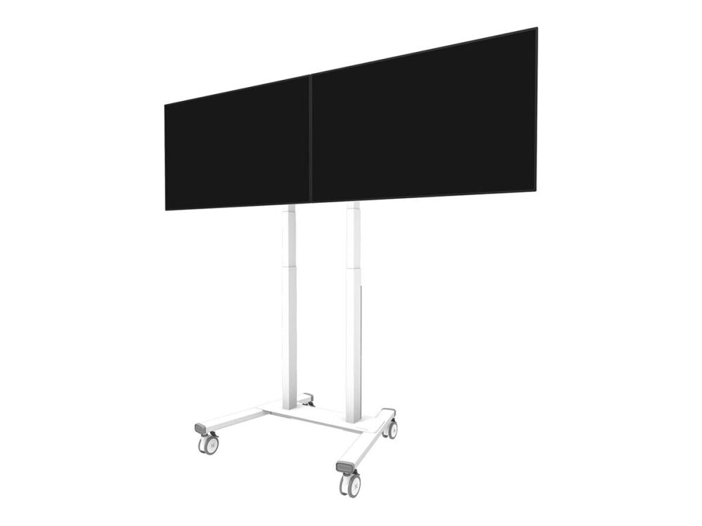 Teleri kinnitus NEOMOUNTS  MOVE ADM-875WH2 Screen adapter from 1 to 2 screens - 42-65" - max 40 kg/screen - VESA 100x100-800x400 - lockable (excl. lock) - su