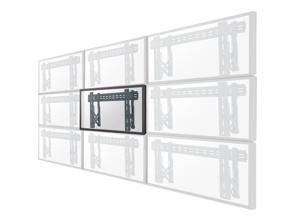 Teleri kinnitus NEOMOUNTS  LED-VW1000BLACK Videowall wall mount - 40-75" - max 50 kg - VESA 200x200-600x400 - d 5,6-21,5 cm - pull-out - micro adjustment - l