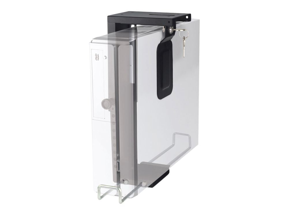 TV bracket NEOMOUNTS  CPU-D075BLACK/LK CPU/PC holder - max 10 kg - lockable (incl. lock) - h 20-36 cm - w 5-10 cm - universal - black