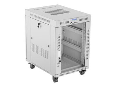 Serverid Lanberg  Rack cabinet 19" free-standing 15U/600x800 (flat pack) with glass door lCD V2, grey |
