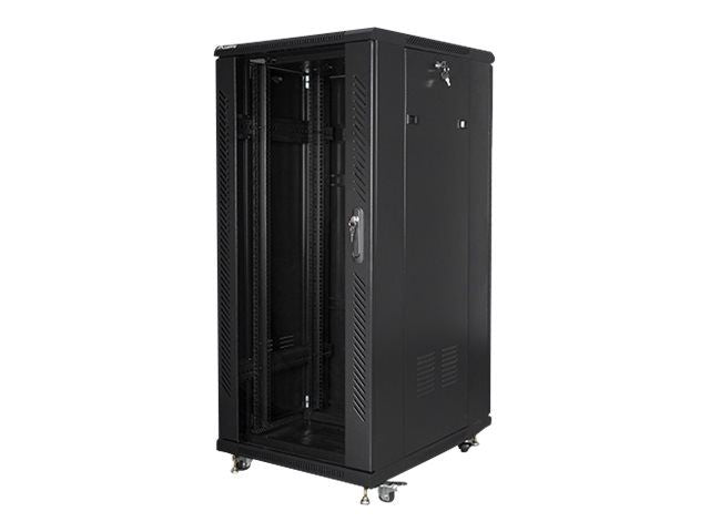 Серверы Lanberg  Rack cabinet 19" free-standing 27U/600x800 (flat pack), black |