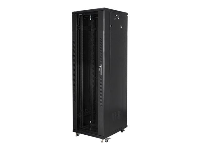 Servers Lanberg  Rack cabinet 19" free-standing 42U/600x1000 (flat pack) with mesh door lCD V2, black |