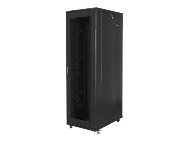 Serverid Lanberg  Rack cabinet 19" free-standing 42U/800x1000 (flat pack) with mesh door, black |
