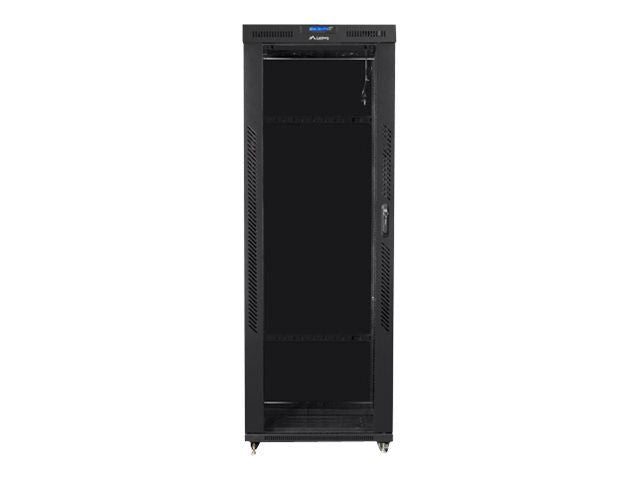 Серверы Lanberg  Rack cabinet 19" free-standing 42U/800x800 (flat pack) with glass door lCD V2, black |