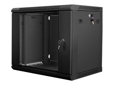 Serverid Lanberg  Rack cabinet 19" wall-mount 9U/600x450 (flat pack) V2, black |