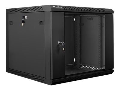 Серверы Lanberg  Rack cabinet 19" wall-mount 9U/600x600 (flat pack) V2, black |