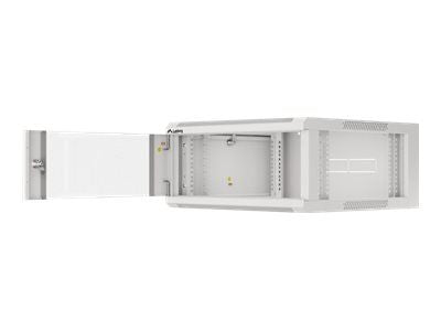 Serverid Lanberg  Rack cabinet 19" wall-mounted 4U 600 fast assembly (flat pack), grey |