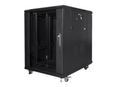 Серверы Lanberg  Rack cabinet 19" free-standing 15U/600x800 (flat pack), black |