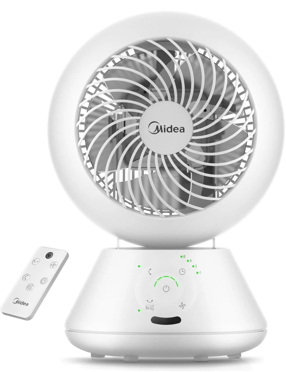 Вентилятор Midea  Fan | MDF24JRW TurboForce | Table Fan | White | Number of speeds 5 | Oscillation | Remote control