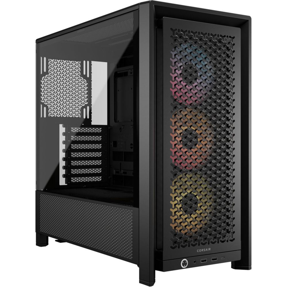 Корпус для компьютера Corsair  PC Case | Frame 4000D RS ARGB Modular | Black | Mid-Tower | Power supply included No