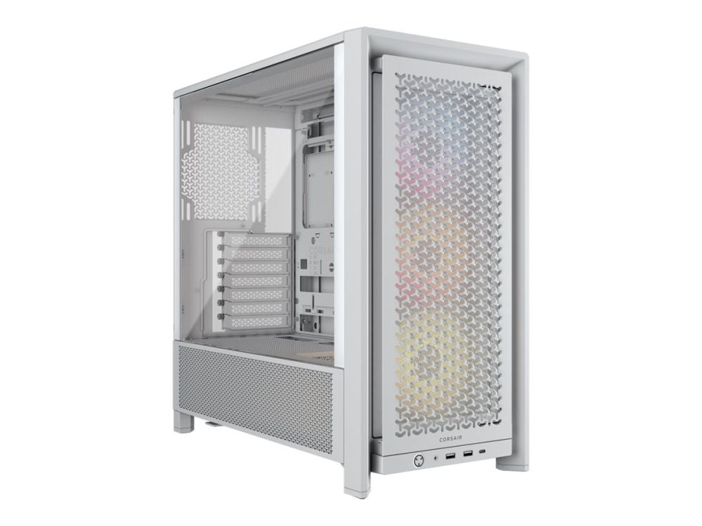 Arvuti korpus Corsair  PC Case | Frame 4000D RS ARGB Modular | White | Mid-Tower | Power supply included No