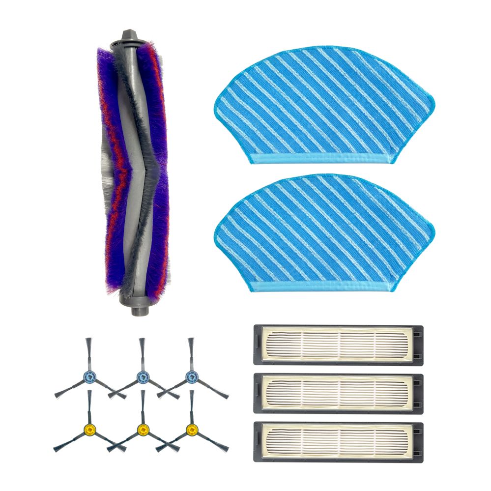 Tolmuimeja tarvik Midea  Spare Parts Kit: Side Brush×6pcs, Main Brush×1pc, HEPA Filter×3pcs, Mopping Cloth×2pcs for M7 |