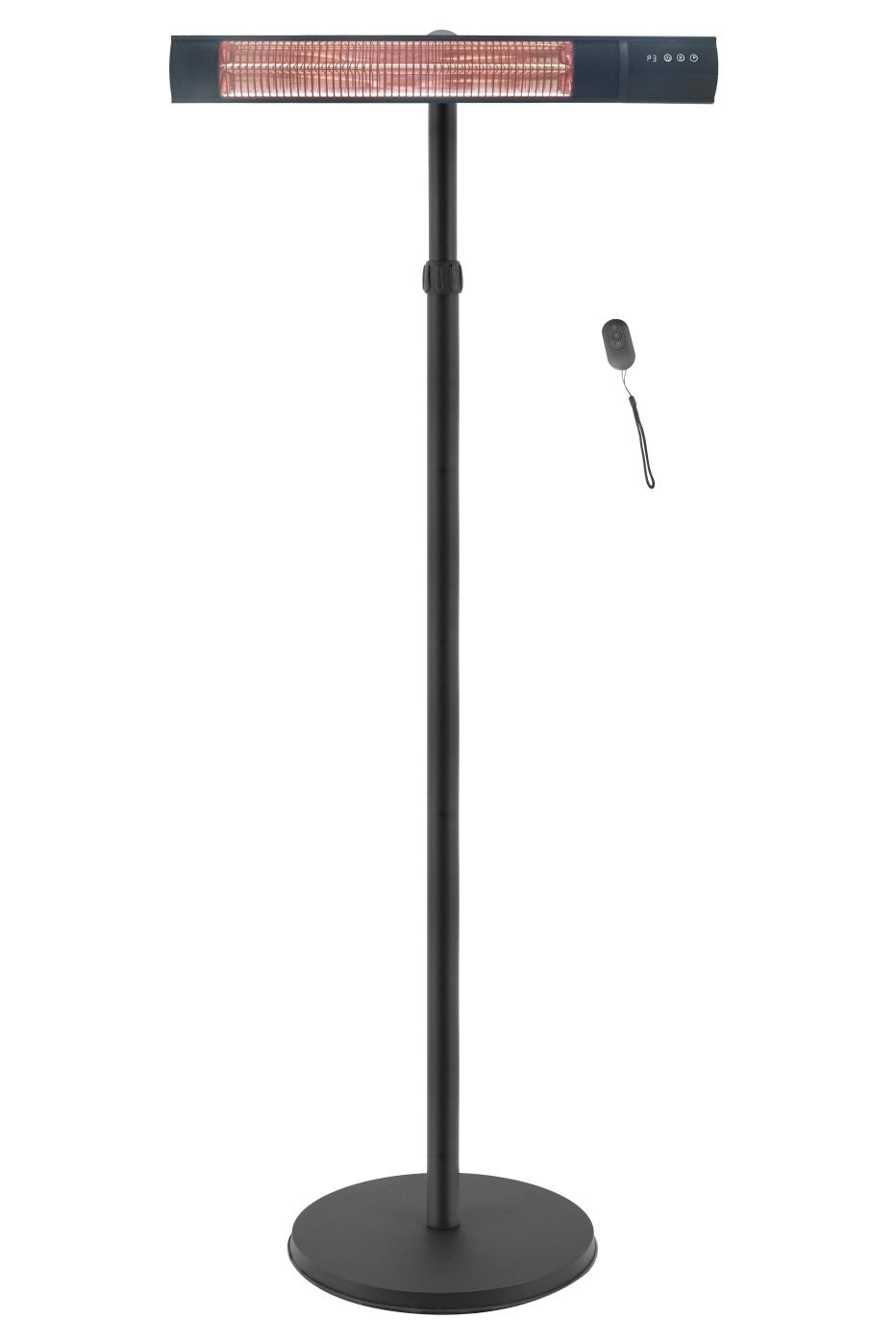 Radiaator TunaBone  Electric Standing Patio Heater, Single carbon golden tube, Black