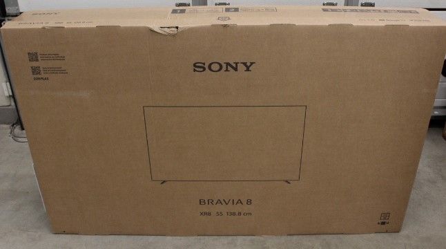 Televiisorid Sony  K55XR80PAEP Bravia 8 | 55 | Smart TV | Google TV | 4K UHD | Black | DAMAGED PACKAGING, MISSING INNERT PACKAGING