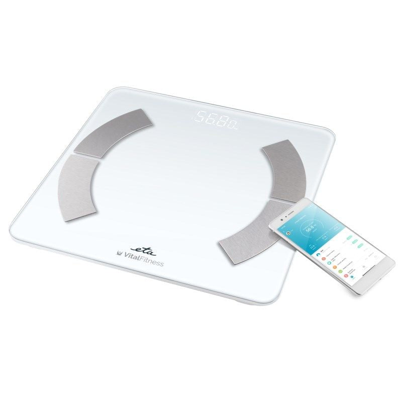 Kaalud ETA  Personal Scale | 277990000 Vital Fitness | Maximum weight (capacity) 180 kg | Accuracy 100 g | Body Mass Index (BMI) measuring | White