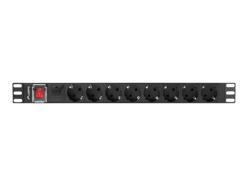 Serverid Lanberg  Power Distribution unit 19", 8 outlets, black |